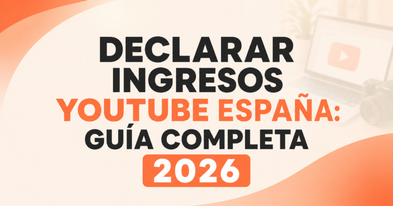 Declarar ingresos YouTube España: guía fiscal para creadores de contenido