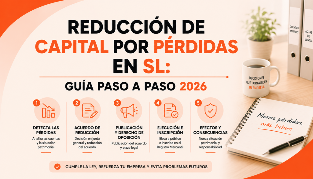 reducción capital sl pérdidas