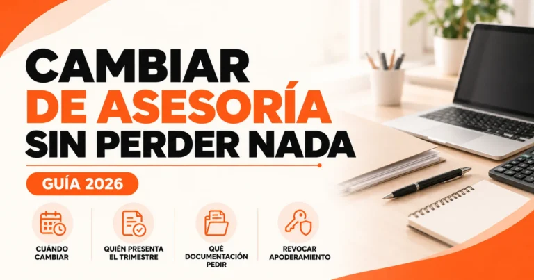 Cambiar de asesoría en 2026: guía práctica con los pasos, la documentación y el apoderamiento en la AEAT