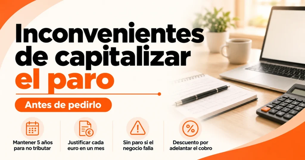 Inconvenientes de capitalizar el paro antes de pedir el pago único