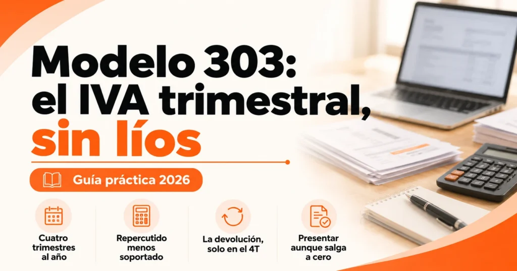 Modelo 303 de IVA trimestral en 2026: cómo se calcula, plazos y errores frecuentes