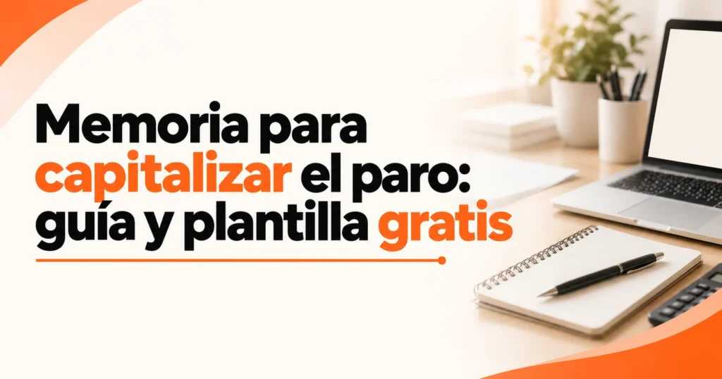 Memoria para capitalizar el paro: plantilla gratis de TeDeclaro