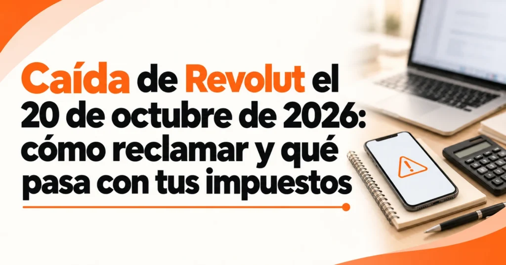 Caída de Revolut del 20 de octubre de 2026: cómo reclamar y qué pasa con los impuestos